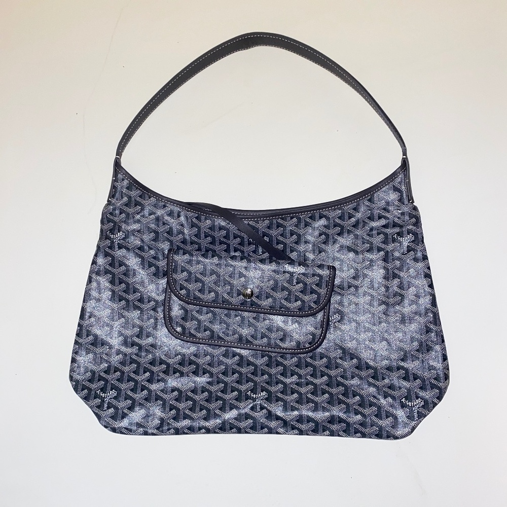 Grey Goyard boheme hobo shoulder bag